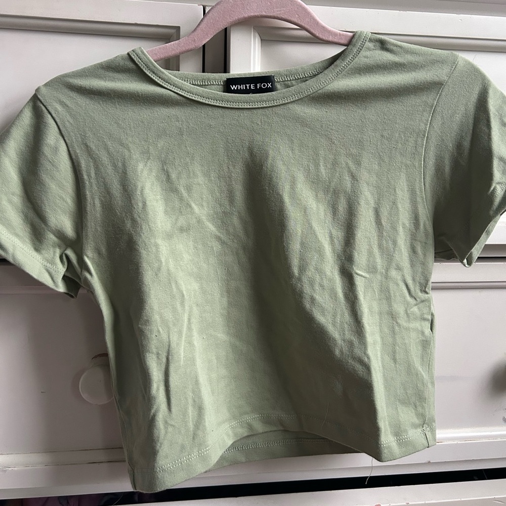 white fox baby tee